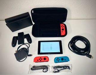 Nintendo Switch 1 + Cables + Accessories