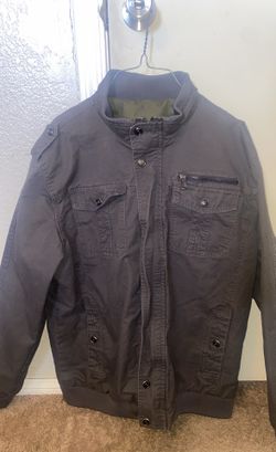 Gray And Olive Two Tone Jacket 