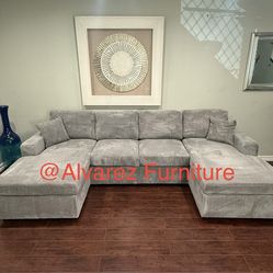 Corduroy sectional sofa
