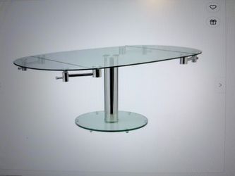 Avonda Extendable Glass Dining Table