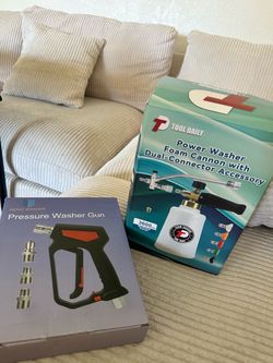 Pressure gun and foam cannon