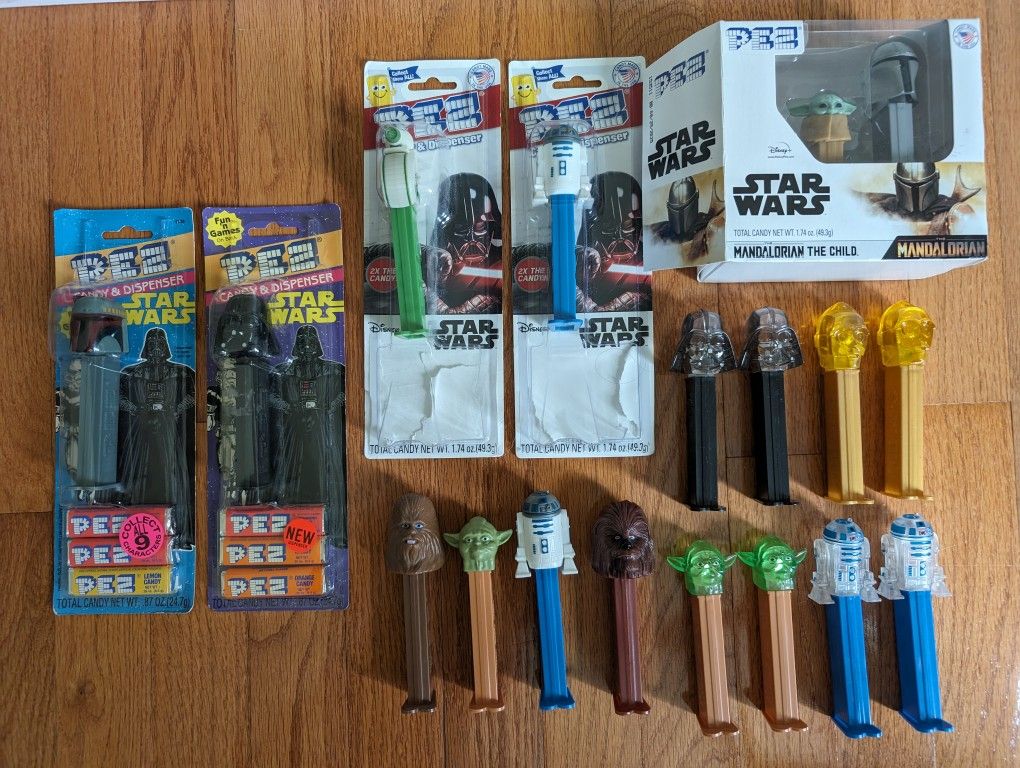 Set Of Star Wars Pez Dispensers