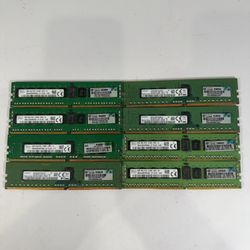LOT OF 8x  8GB (1x8GB) RAM DDR4 2133MHz 2400MHz ECC SERVER MEMORY KIT
