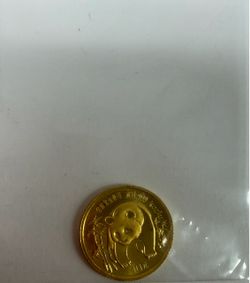 1986 1/10 oz Chinese Gold Panda Coin