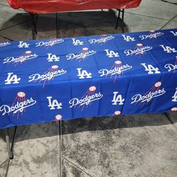 Los Angeles Dodgers 6ft Table Cloth Cover 59x100inches