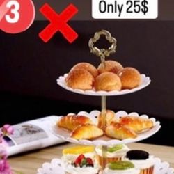3 Sets Dessert  Stand 