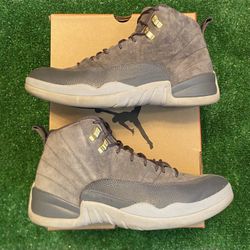 Jordan Dark Grey 12s size 10 USED But Clean