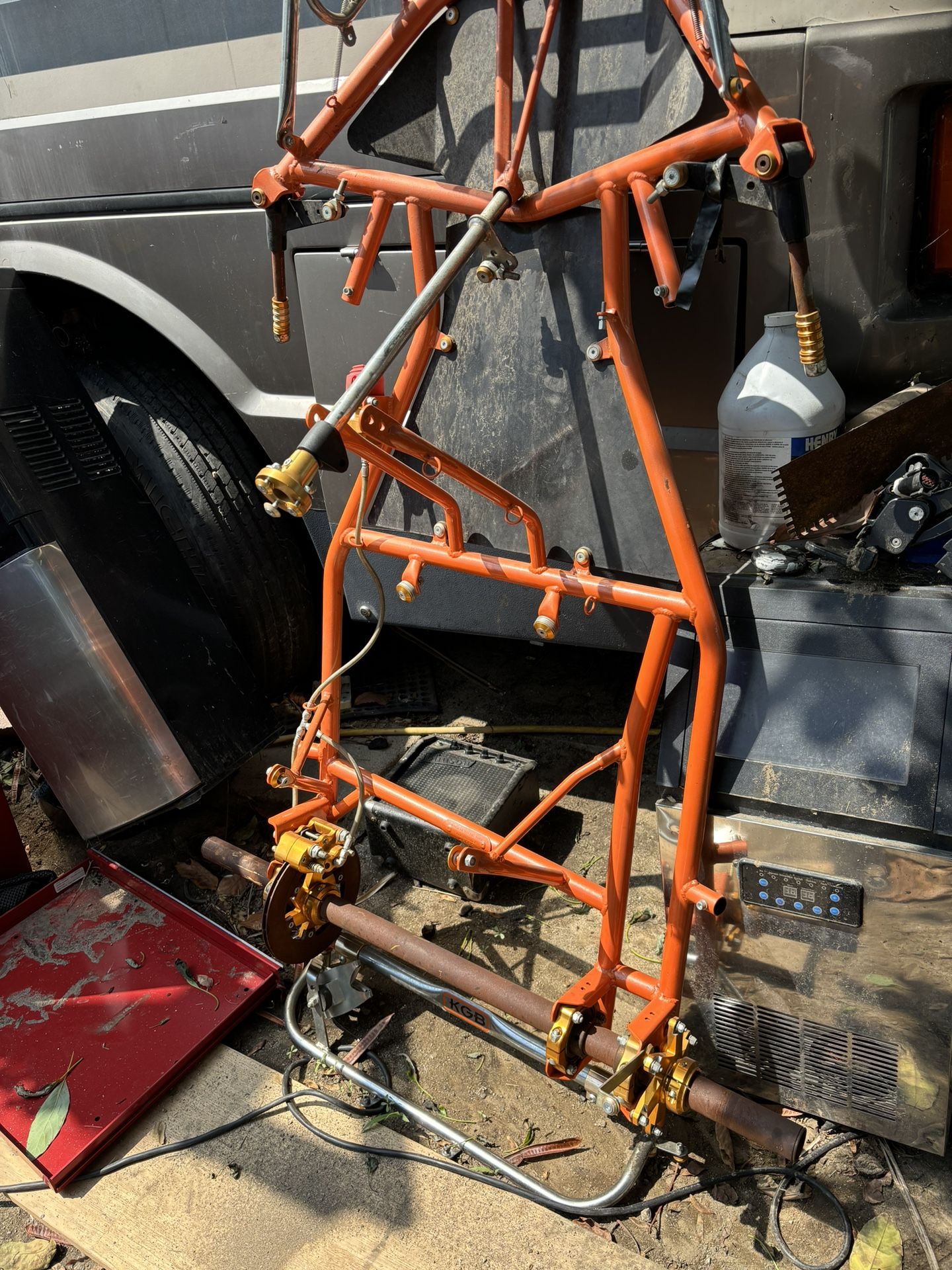 KGB Racing Go Kart Frame With Axle