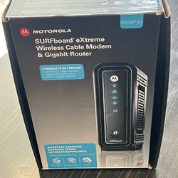 Motorola SURFboard eXtreme Wireless cable modem & Gigabit router