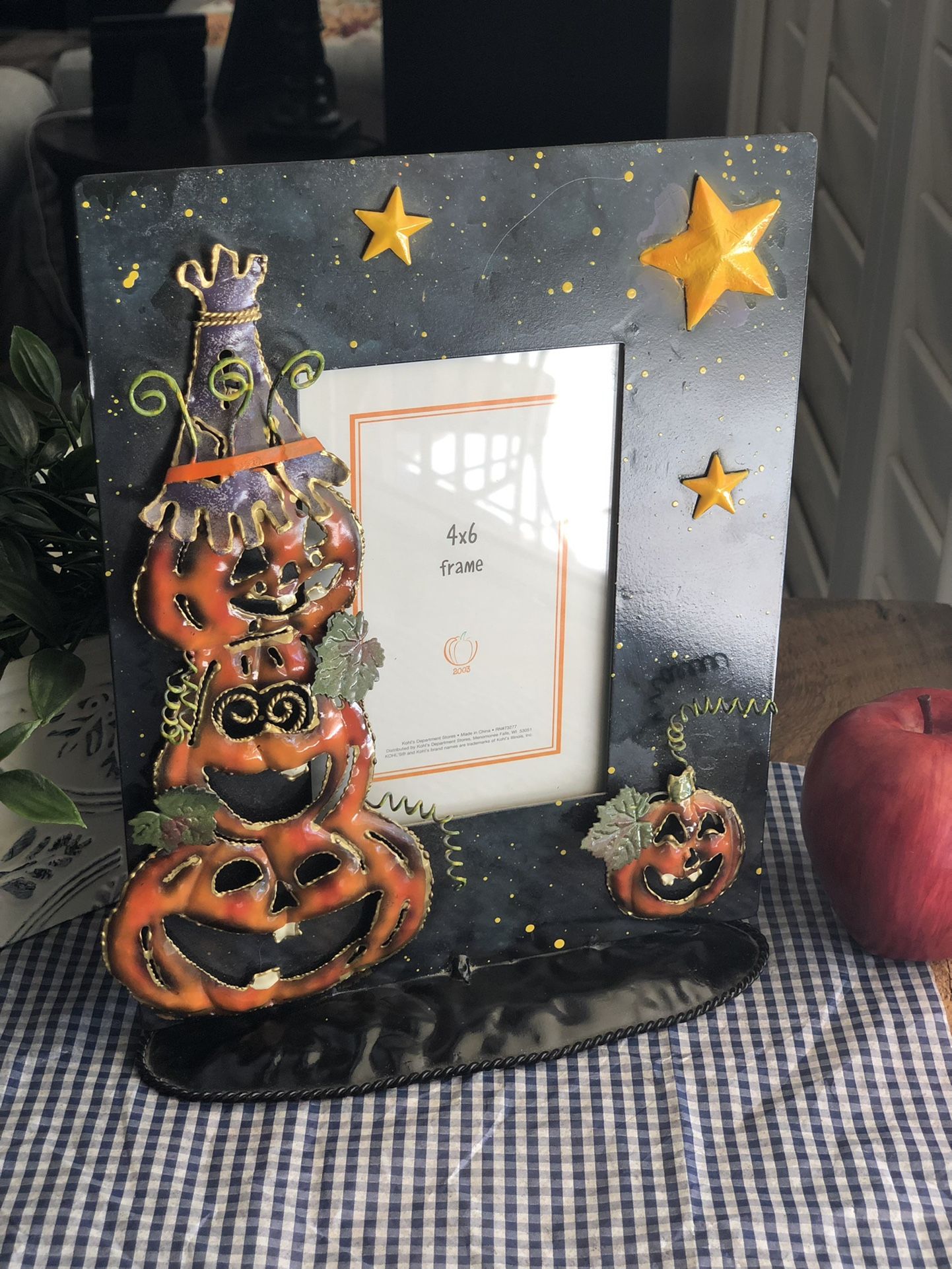 Halloween Pumpkin 4x6 Photo Frame