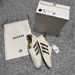 Adidas Taekwondo Kith x - Size 12.5 Men's Shoes Natural Canvas Coffee Quartz - JR7036