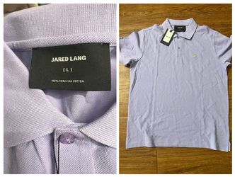 New JARED LANG Light Purple T-shirt Size L