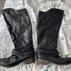 Like New Black Boots - $10