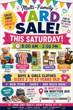Yard sale in Whittier