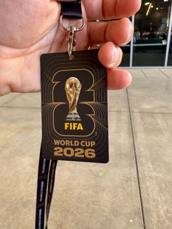 FIFA World Cup 2026 ID & Lanyard from game 6/19/26 Souvenir Badge authentic