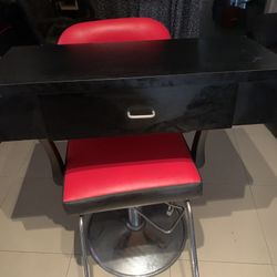 5 Barber Chairs And Work Stations