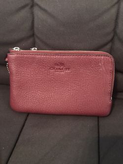 Coach double wristlet/wallet