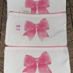Bow Pencils Bags 🎀 $3 Each