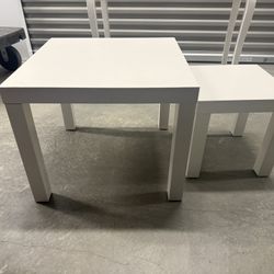 Ikea White Lack Nesting Tables (Set of 2)