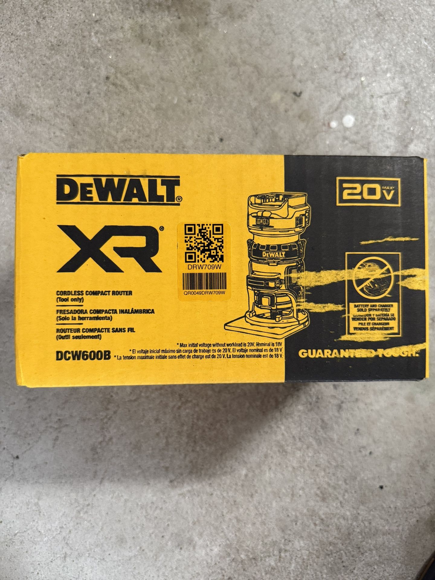 Brand New - Dewalt 20v Cordless Compact Router