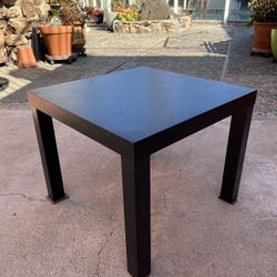Low Square Black Table