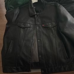 Levis Leather Jacket XL
