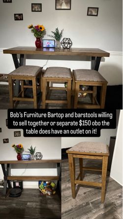 Bartop table/barstools