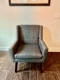 Living Room, Office, Accent Chair  Gray Blue 26” L x 26” W x 36” H