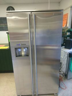 Electrolux stainless side-by-side refrigerator