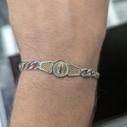 14kt Tri Colored Religious Bracelet