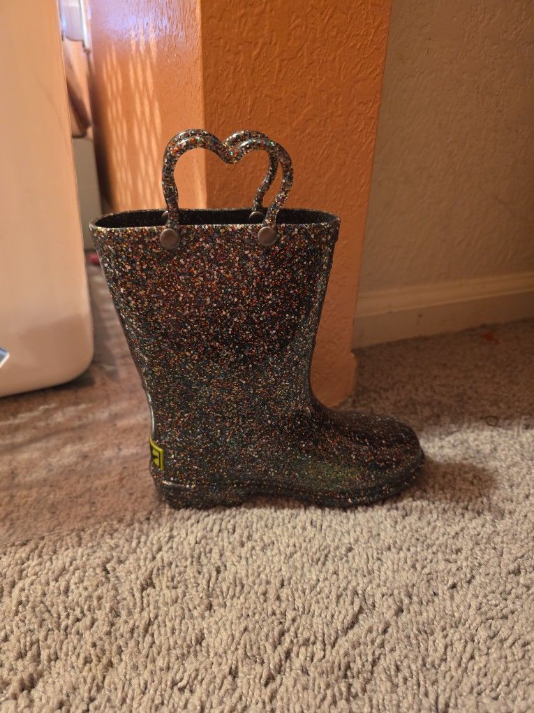Glitter Light Up Rain Boot