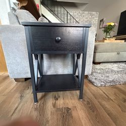 Dark Wood End Table