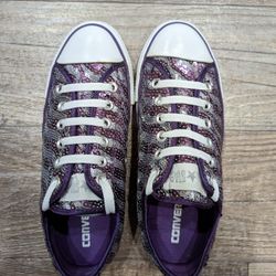 Purple Sequin Chuck Taylor Men's 6