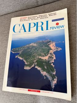 Capri Review No. 15 Italian Luxury Travel Lifestyle Magazine Schumacher Zidane