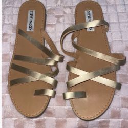Steve Madden Cancun Gold Sandals 