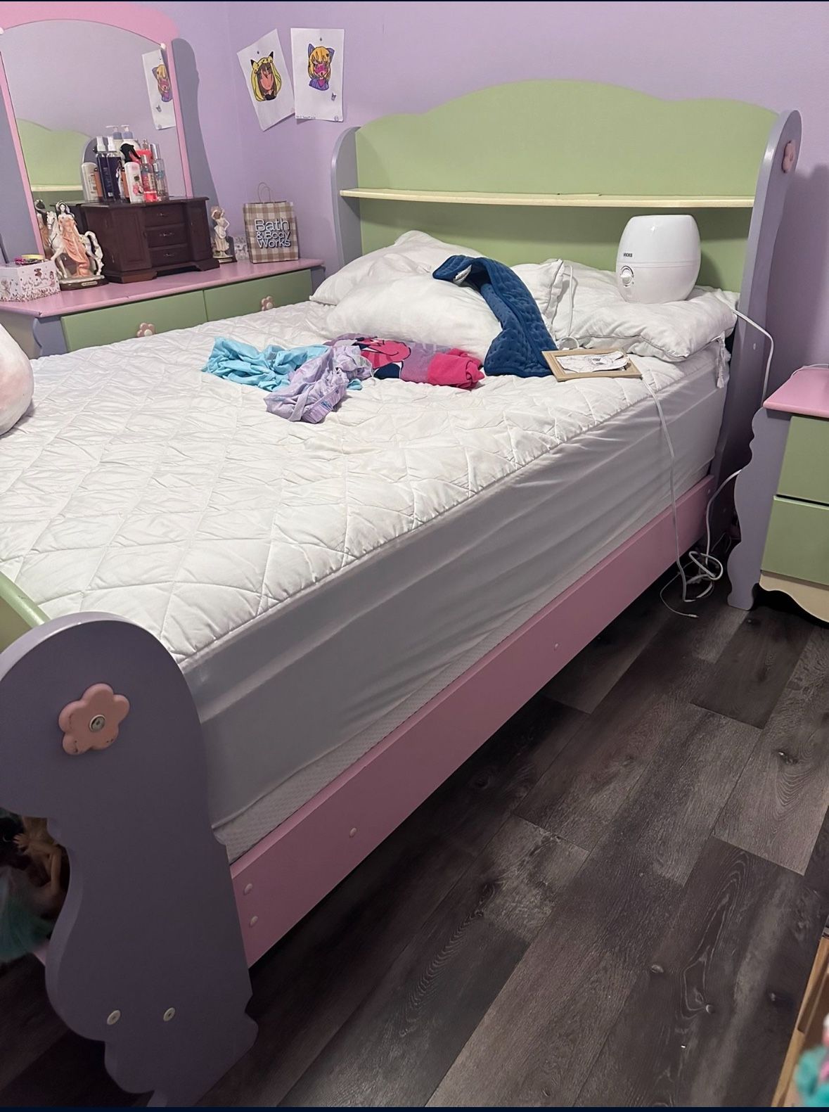Girls Full Size Bedroom Set