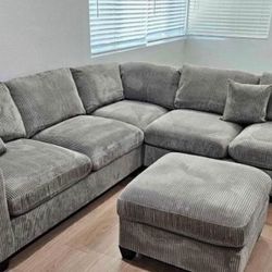 Living Room Sectional Sofa Couch With Ottoman (New In The Box 📦)