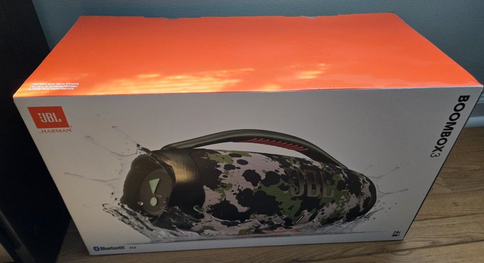 JBL Boombox3 Portable Speaker NEW In BOX