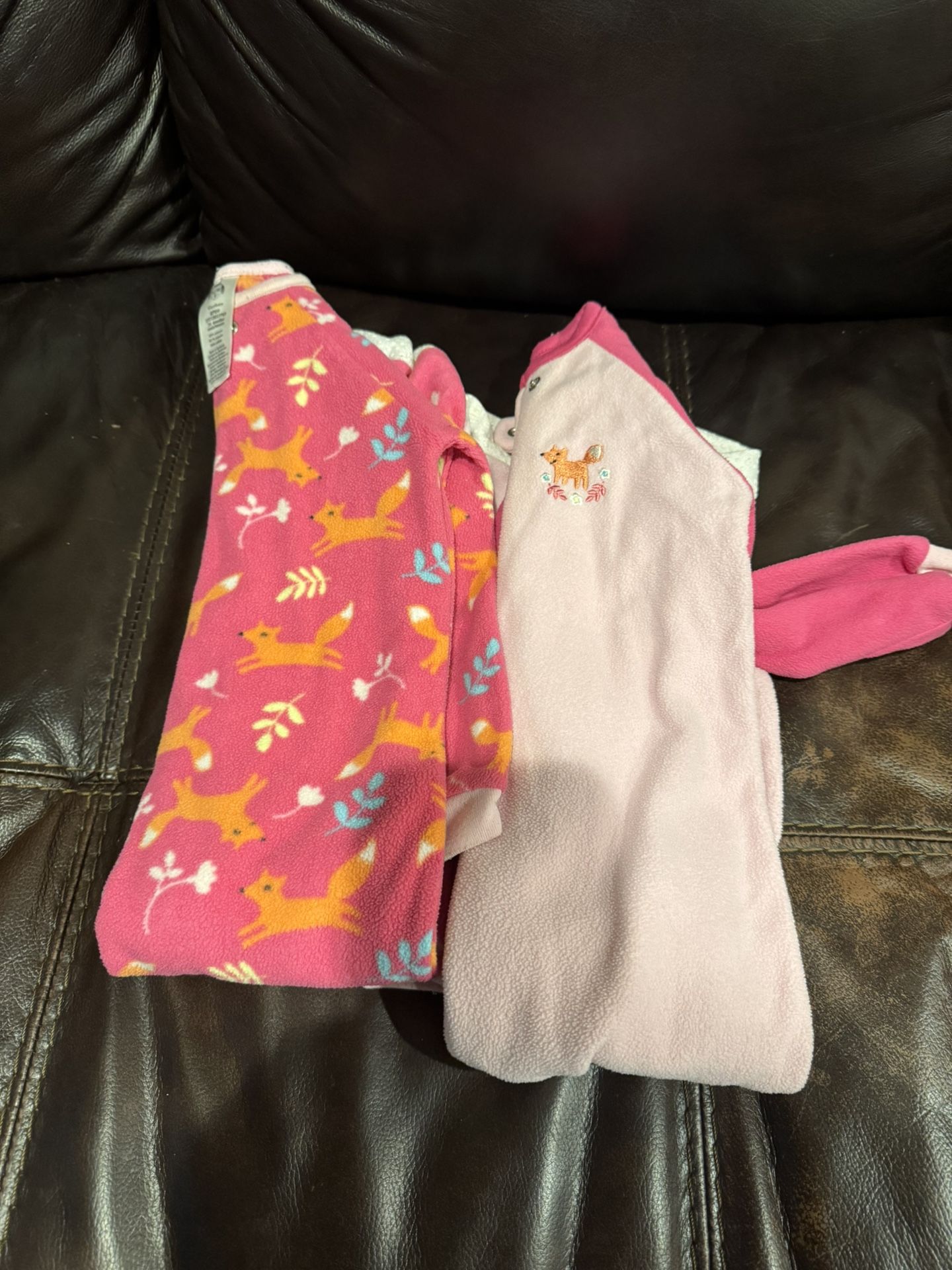 Size 24 M Footie Fleece Pjs!