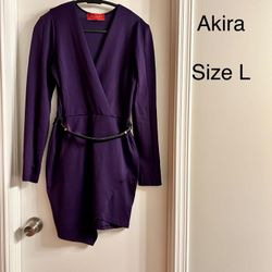 Akira Asymmetrical Mini Dress