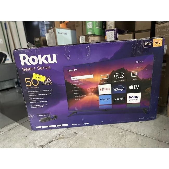 50" Roku Select Series 4K LED HDR Smart 50R4A4/50R4A5/50BA