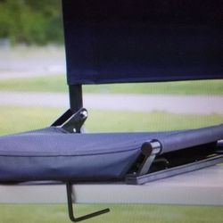 Ultra strong stadium seat w back support extra wide