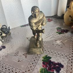 Large football statue or fantasy football trophy