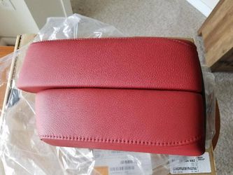 Split Center Armrest - Coral Red Dakota Leather BMW e90 e92 Brand New