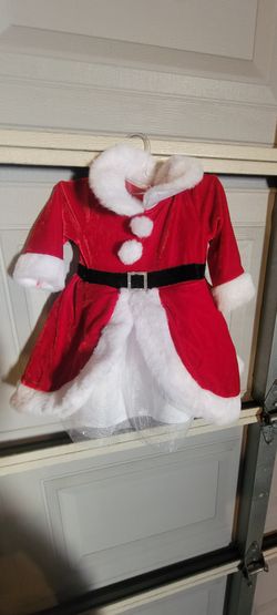 Blueberi Boulevard Baby Girls Santa Dress - Size 9M - Excellent Condition
