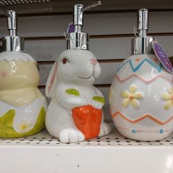 Brand New Ceramic Easter Soap Despensers