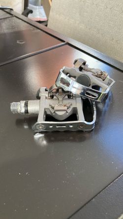 Vintage Shimano, Clip-On Pedals, ClipOn, 9/16, Good Chrome, Working Pedals, PD-M324, Located In LaHabra 