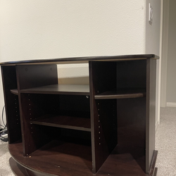 Television entertainment console table stand
