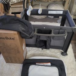 Pamo Baby Playpen With Accessories (Madera)
