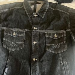 Vintage Wu Wear Black Denim Jacket (Read Description)
